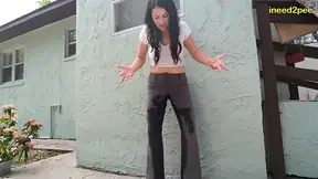Indica frantically locked out in sexy dress pants