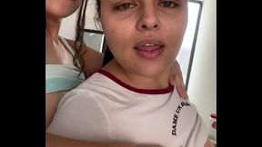 Lesbian sex &mdash;  we found our neighbor's phone and left him a surprise