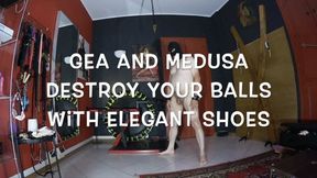 GEA DOMINA - GEA AND MEDUSA: DESTROY YOUR BALLS WITH ELEGANT SHOES (MOBILE)