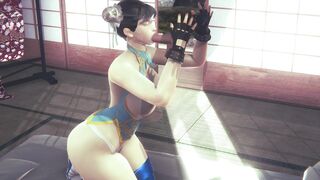 [STREET FIGHTER] Chun Li gets cock at hers dojo