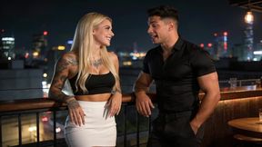 alexa -beautiful young tattooed blonde fucks with stranger without mercy, porn in spanish. audio in latin spanish - ai porn