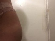 Twink showing off thong