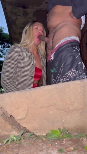 Trans Woman Has Sex in the Street with a Cheating Married Man.