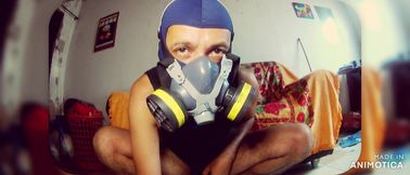 Balaclava, boot and male smell