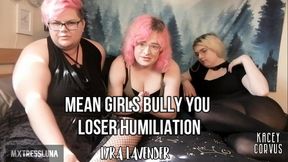 Triple Dom Mean Girls Humiliate Loser Virgin