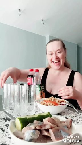 Gluttonous woman