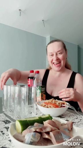 Gluttonous woman