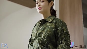 Ye Chenxin sucks and fucks a hot sexy soldier that is under her command  She loves to give blowjobs