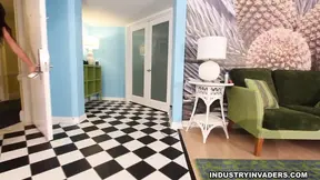 Lonely guy gets big black cock and intense interracial fuck session