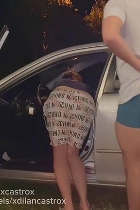 Cruising Straight Guy Fucks Me Bareback in on the Road and Cums Inside Creampie