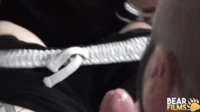 ”BEARFILMS Bald John Lock Roughly Feeds Mike Cubs Furry Hole”