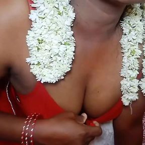 Sexy Red Saree Aunty Self Sex