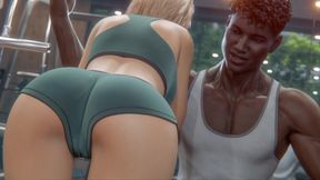 Married Cheating Wife In The GYM With Muscular BBC Trainer (3D Animation)