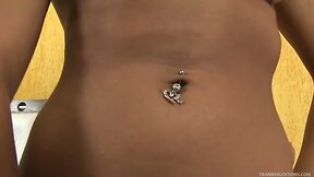 Latina shemale masturbates her bone