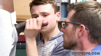 Amateur Twink Caught in Bisexual Blowjob Threesome While Husband Watches