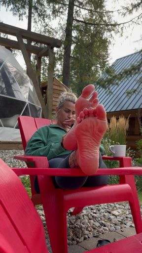 Candid Mother-in-Law's Soft Sexy Dick Destroying Soles!