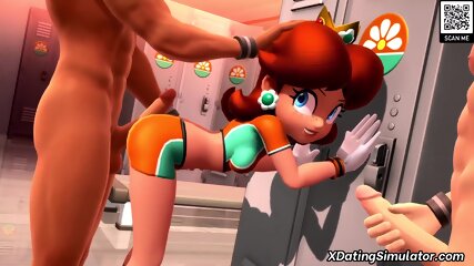 Sexy ass 3D MILF rides huge cock