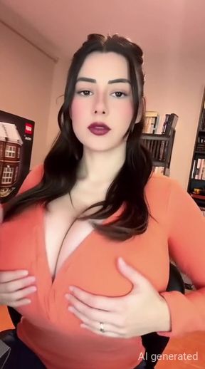 Big-titted AI-generated porn title