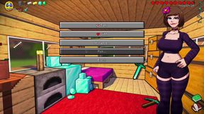 HornyCraft Minecraft Parody - Jenny Gives Steve a Hot Footjob for a Diamond! (Hentai Game Gameplay)