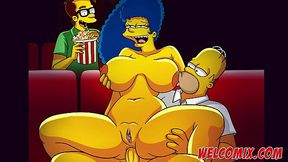 Naughty Simpsons get it on in XXX comic