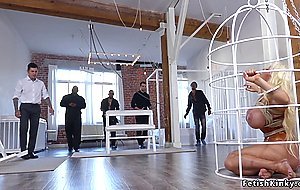 Monster boobs blonde anal gangbanged