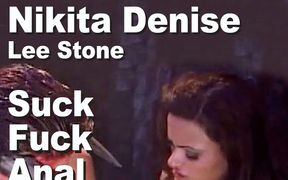 Nikita Denise & Lee Stone suck fuck anal ass to mouth facial