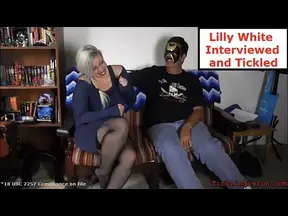 Ticklish Lilly White Interviewed and Tickled