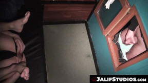 Hard Master whips Kriss Lope booty before thrusting deep inside him