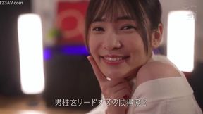 Hiyori Nosaka beams with joy as she takes a thick load on her pretty face