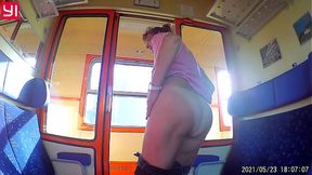 Intense train ride
