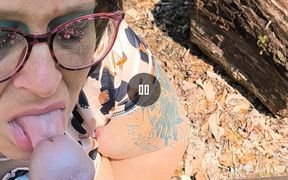Whore Thought She Was Alone in the Woods She Sucks This Strangers Big Fat Bone Oops What&#039;s That on Her Ass?