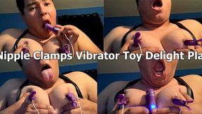 Nipple Clamps Vibrator Toy Delight Play