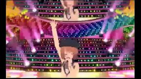 Anime girl dancing mao Zedong propaganda song