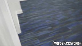 Insatiable MILF Sasha Pearl takes a big load from a collage at work