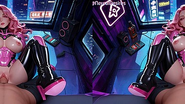 Cyberpunk Temptress (Side-By-Side VR) ~ AI-Generated