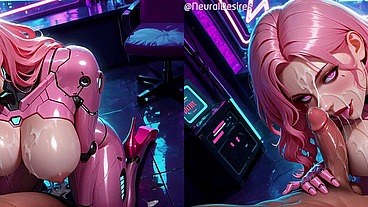 Cyberpunk Temptress (Side-By-Side VR) ~ AI-Generated