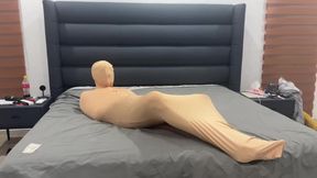 Encased in Nylon Cocoon for Ultimate Bondage Humiliation | FHD