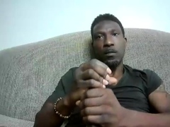 Solo Black Gay Masturbation Jerk Off