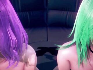 GAL x SHEMALE HENTAI sex arena [3D] [Honey Select]