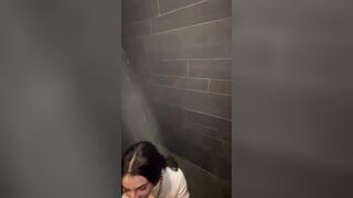 LUX CHICK NOT SOBER DRINKING URINE SMOKING AND FUCKING HER MOUTH INSIDE THE SHOWER