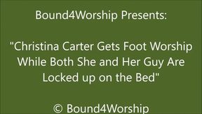 Christina Carter and Her Guy are Both Bound During Foot Worship - WMV