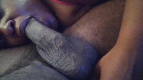 Deepthroat face fuck by ebony babe