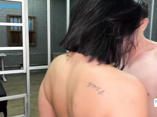 Colombian police stop a nerdy stud & screw him in the station until creampie! Pipeboy1 & Kylei Ellish