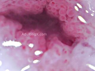 Cervix Pulsating, Dilated, Heartbeat, Bizarre Close-up, Stunning, ASMR