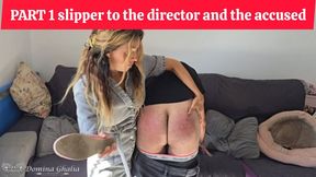 VIDEO 1 The 3 slipper to the director and the accused