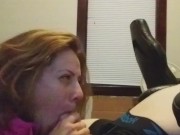 Heather Kane Grins as his Cock Spews Cum!