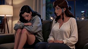 shy futa asami gets talked through her first time by korra - ai generated