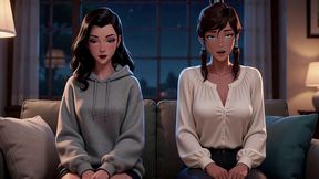 shy futa asami gets talked through her first time by korra - ai generated