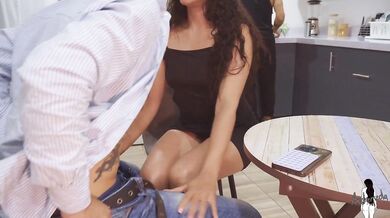Caught Cheating Threesome With My Seduced By My Coworker While My Boyfriend Was Distracted