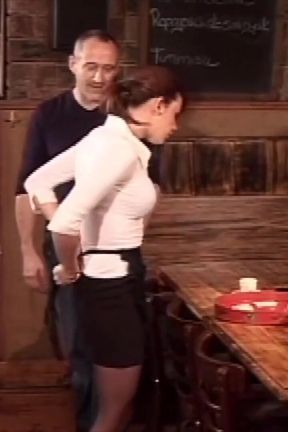 This Slutty Girl Fucked Doggystyle on the Table of the Pub